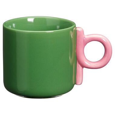 Mok Met Oor Shapes Groen-Roze 300ml product