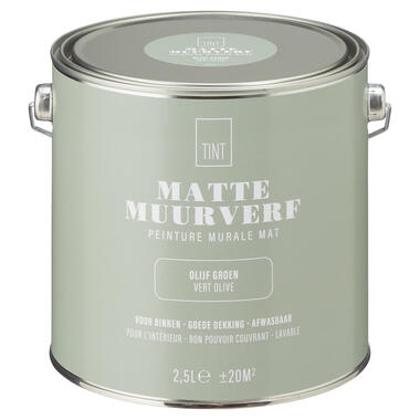 Muurverf Mat Olijf Groen 2.5 l product