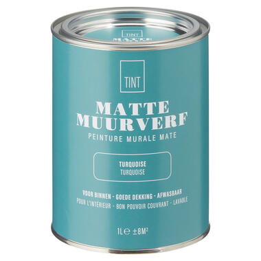 Muurverf Mat Turquoise - 1 l product