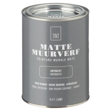 Muurverf Mat Antraciet 1 l product