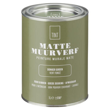 Muurverf Mat Donker Groen - 1 l product