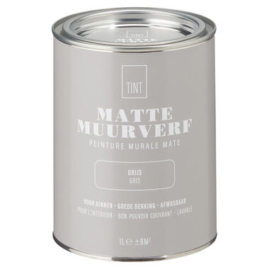 Muurverf Mat Grijs 1 l product