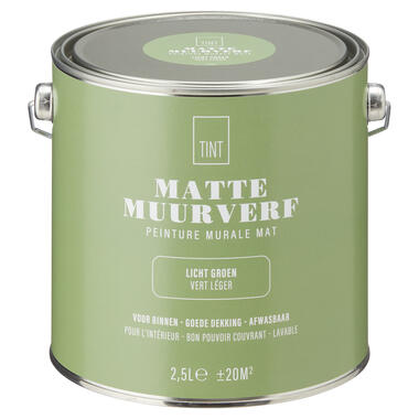 Muurverf Mat Licht Groen 2.5 l product