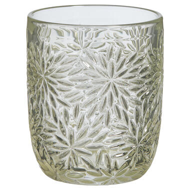 Drinkglas Carved Flower Groen product