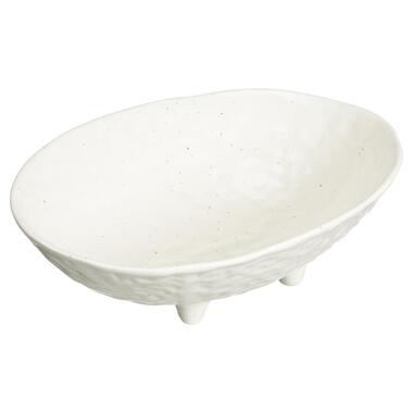 Schaal Op Voet Speckle Off White product