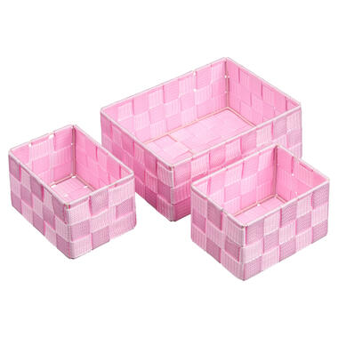 Opbergmanden Ligo Roze - 3 Stuks product