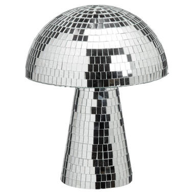 Object Paddenstoel Disco Zilver - 20x20x24 cm product