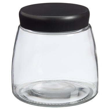 Voorraadpot Glas Zwart - 12,5 cm 13 cm product