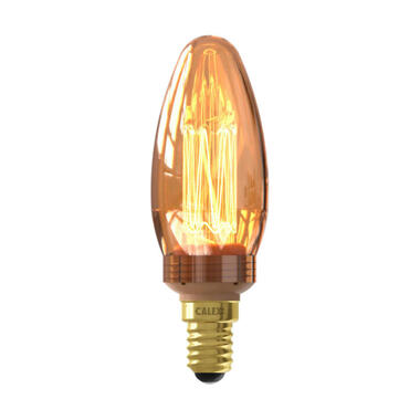 Led Glassfiber Kaars E14 Goud product