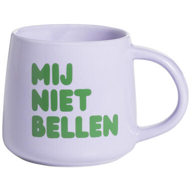 Mok Met Oor Mij Niet Bellen Lila 380ml product