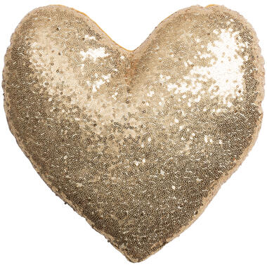 Kussen Hart Goud 35x35 cm product