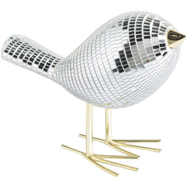 Decoratievogel Disco Zilver product