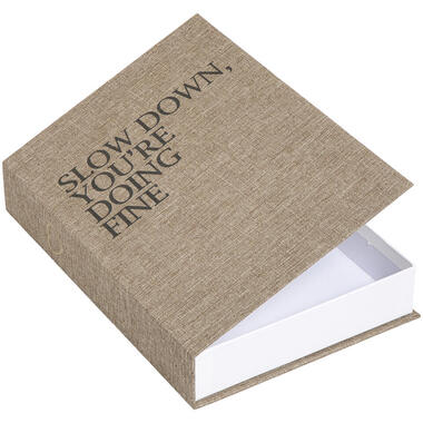 Opbergboek Slow Down 21x30x5 cm product