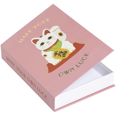 Opbergboek Lucky Cat 21x30x5 cm product