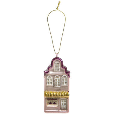 Ornament Grachtenpand Roze product