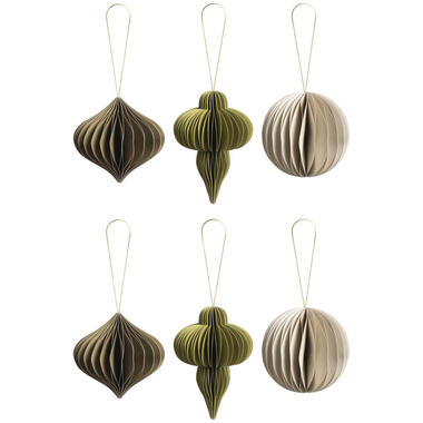 Hangers Papier Groen - 6 Stuks product