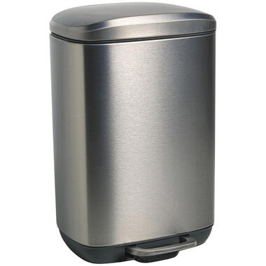 Pedaalemmer Lux 5 Liter Zilver/Antraciet product