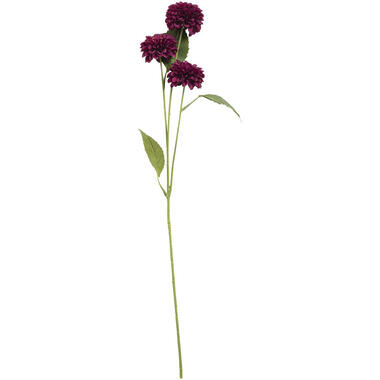 Kunstbloem Dahlia Pompom Bordeaux product