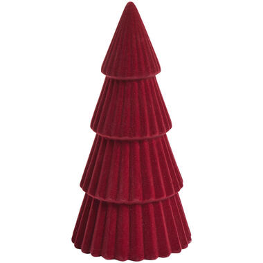 Decoratie Kerstboom Velvet Rood - 22,5 cm product
