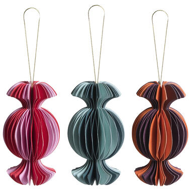 Hanger Papier Snoepje Multicolor - 3 Stuks product