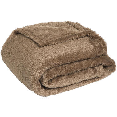 Plaid Flaine Taupe 130x160 cm Bruin product