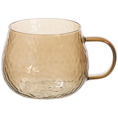Theeglas Met Oor Hammered Bruin 320ml product