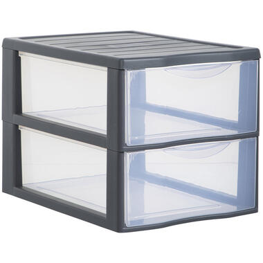 Ladekast Laag Grijs - 2 Lades product