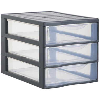 Ladekast Laag Grijs - 3 Lades product