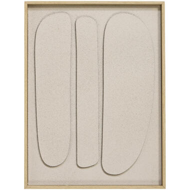 Wanddecoratie laddervormig 50x200 cm naturel tak
