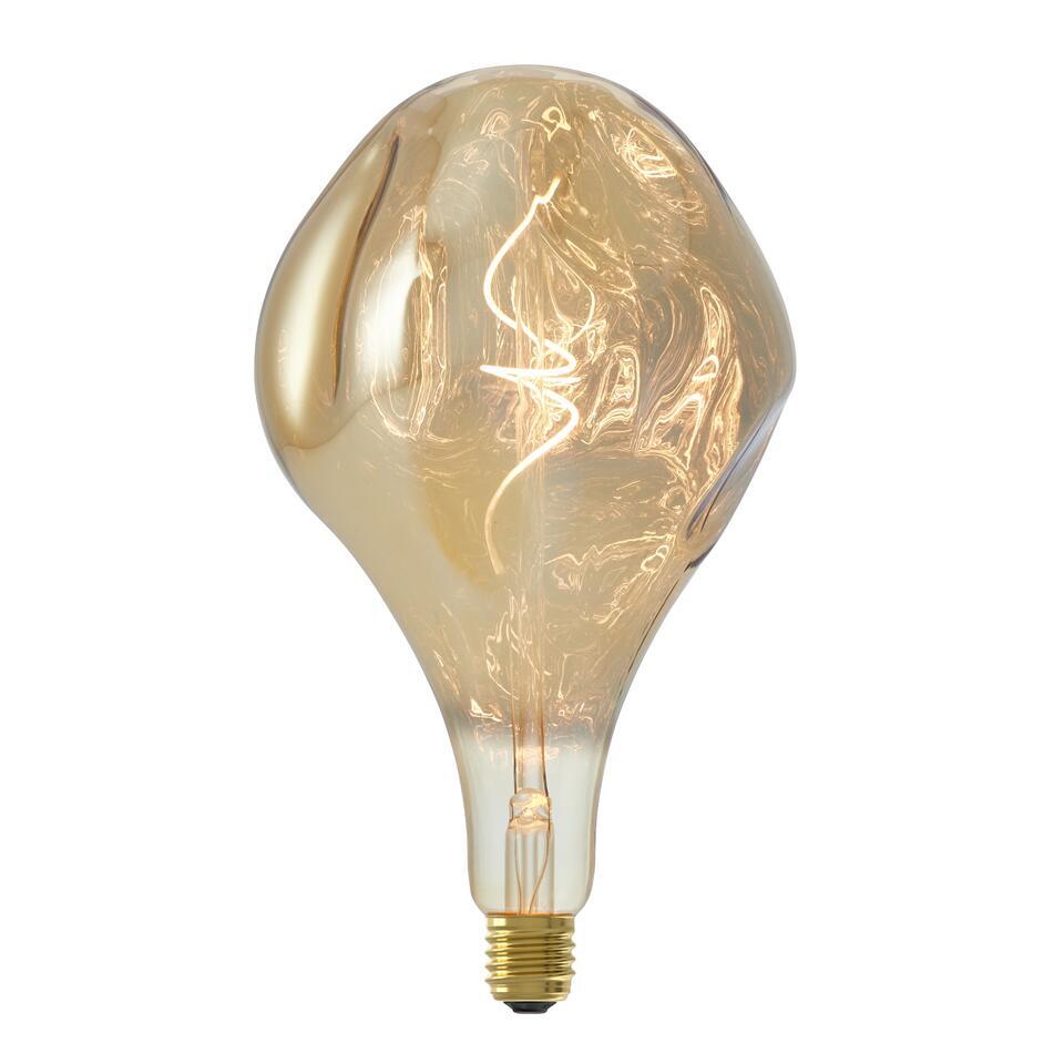 LED lamp 16,5x28 cm Champagne E27 Dimbaar