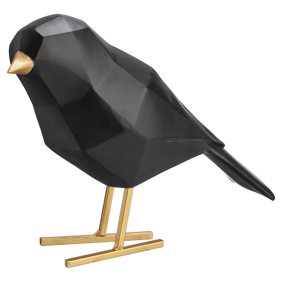 Decoratievogel Zwart Zwart - 17 cm