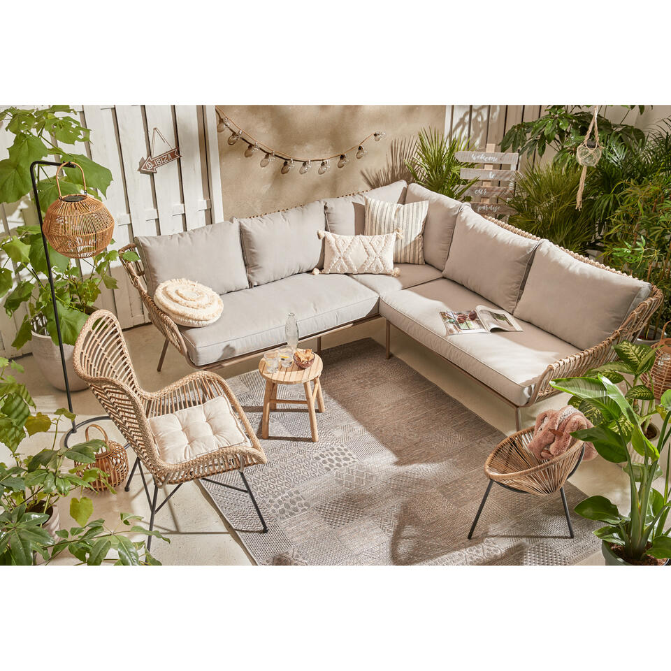 Lounge fauteuil Rania Naturel