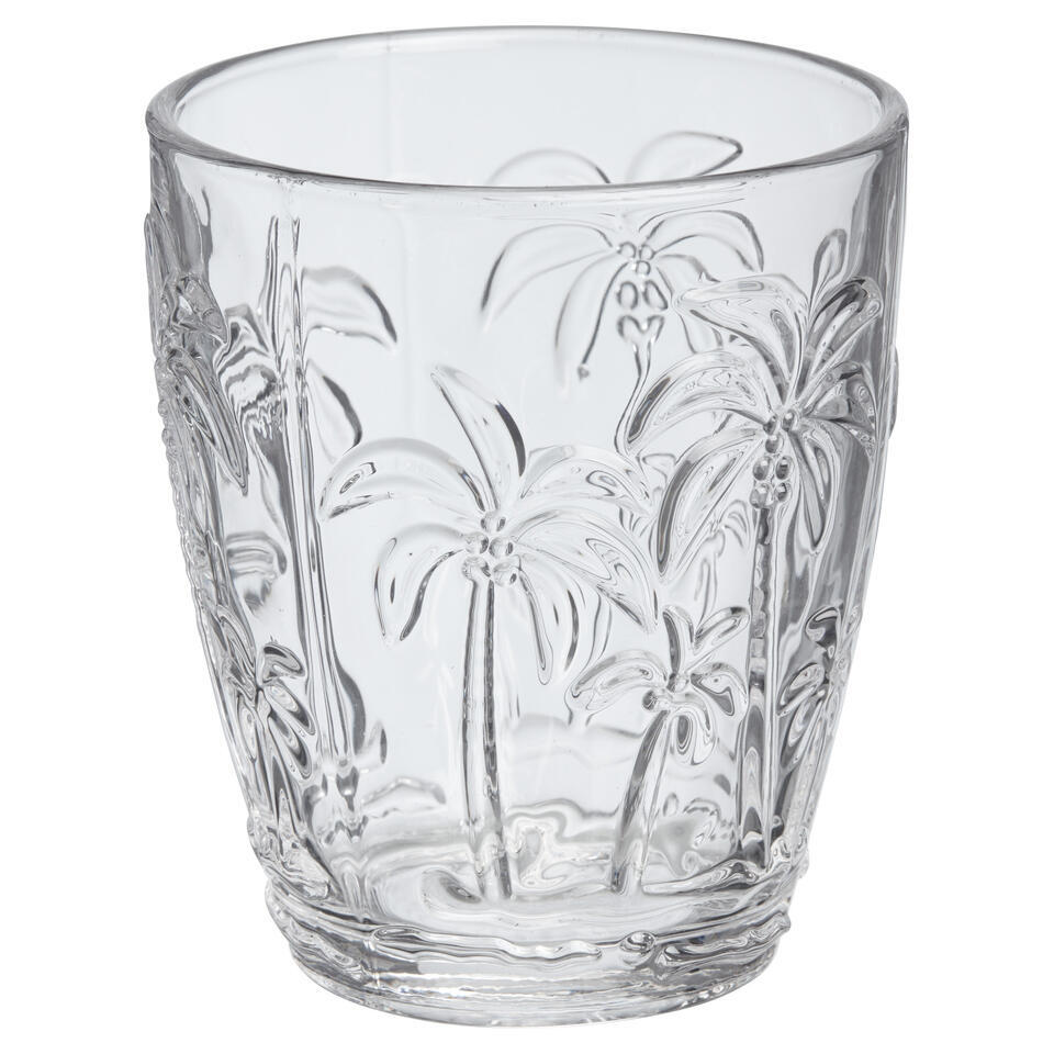 Drinkglas Palmboom Transparant