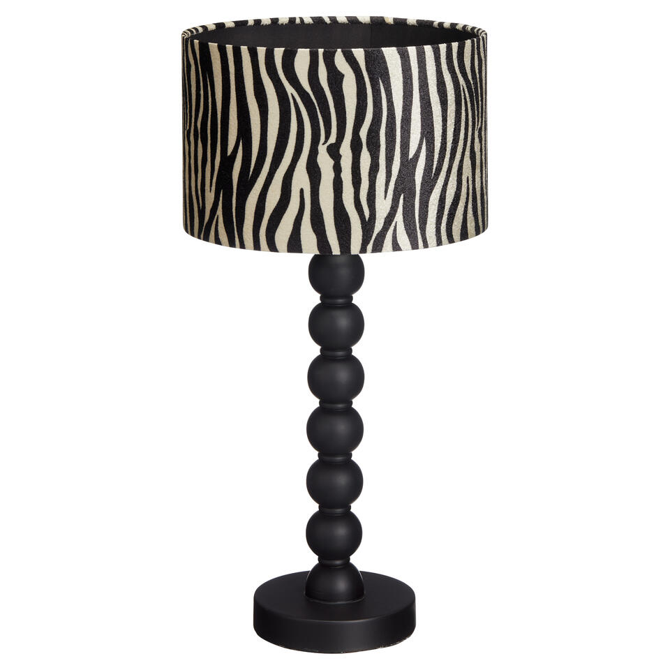 Lampenkap Zebra Zwart