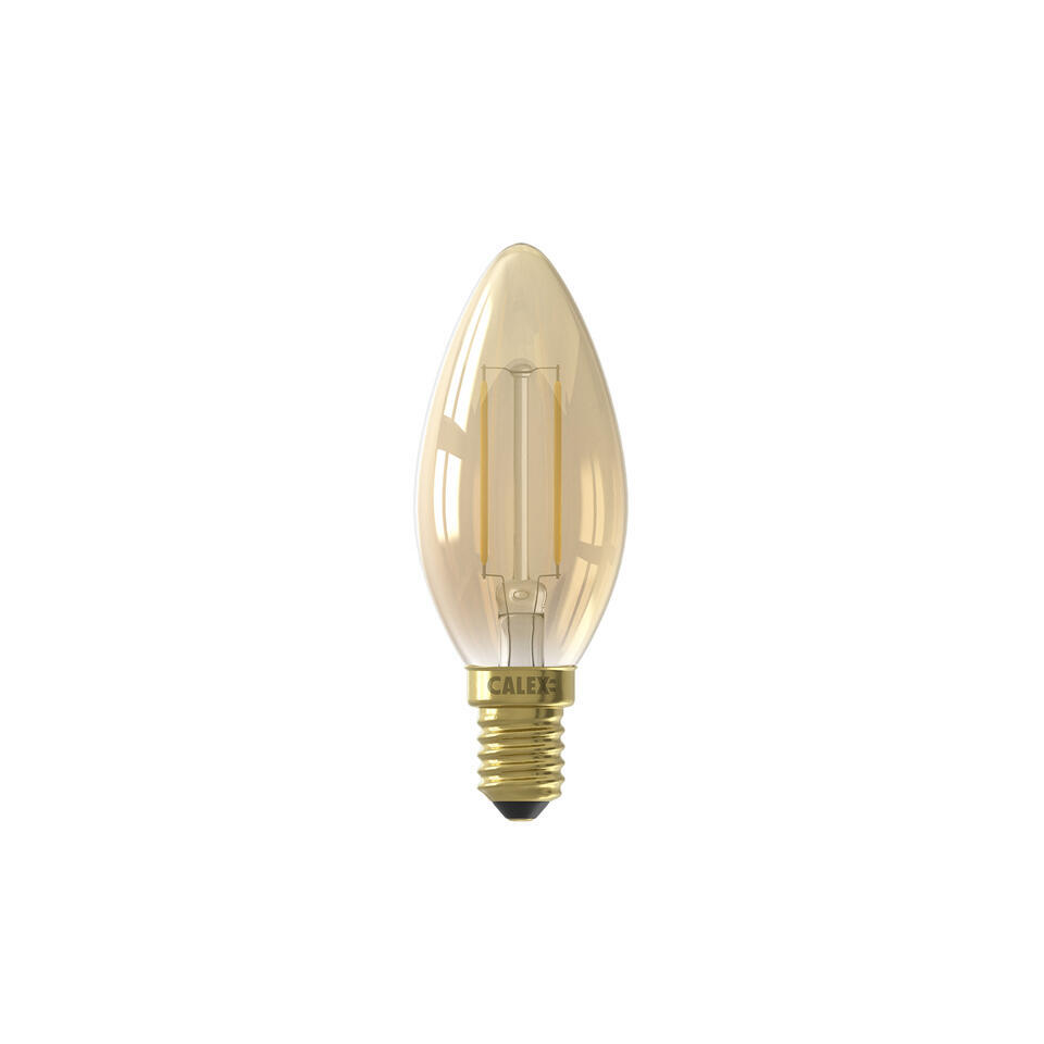 LED-kaarslamp E14 2W Goud