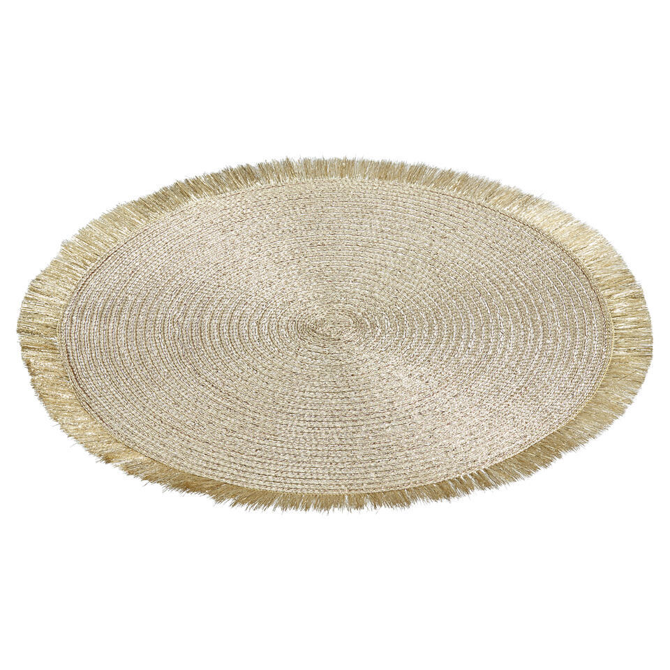 Placemat Rond Goud