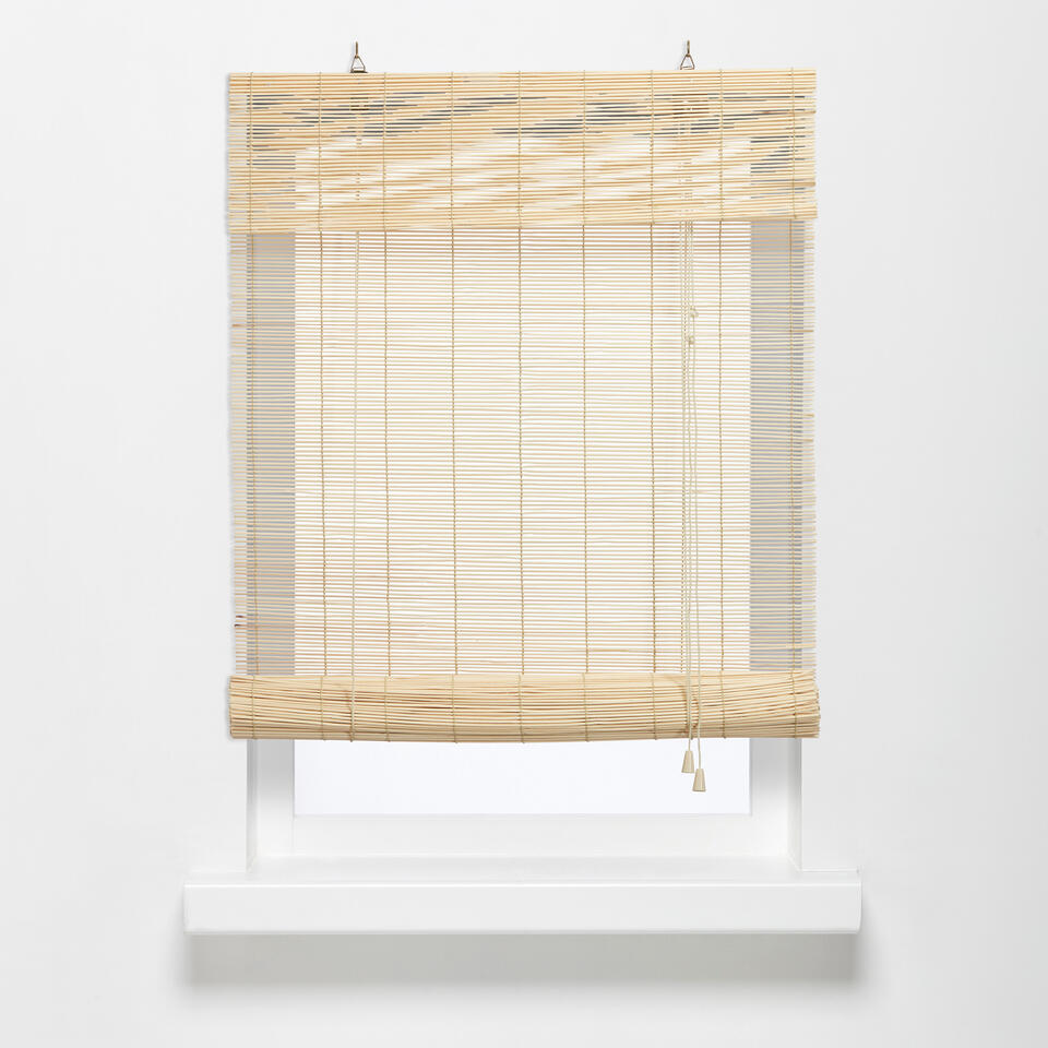 Oprecht spreker Rook Rolgordijn Bamboe Naturel - 150x160 cm | Kwantum
