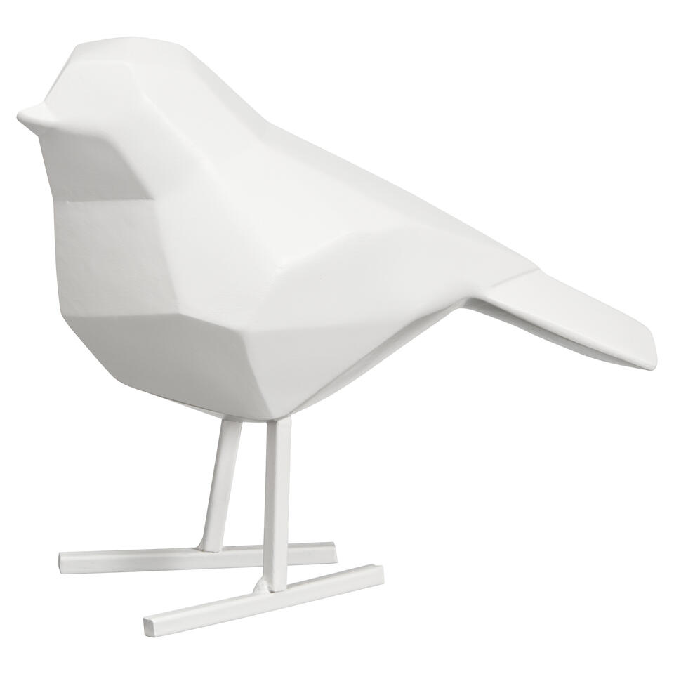 Decoratievogel Off-White 13 Cm - 14x13 cm