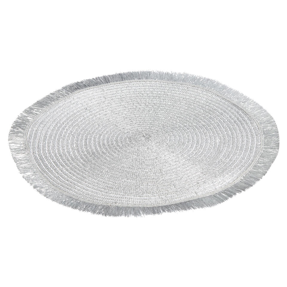 Placemat Rond Zilver