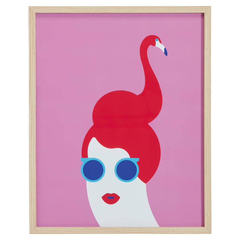 Poster Funky Lips Roze - Erika Rossi